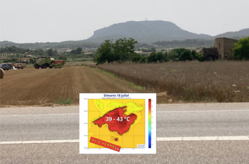 Alerta vermella per calor extrema dimarts al Pla de Mallorca