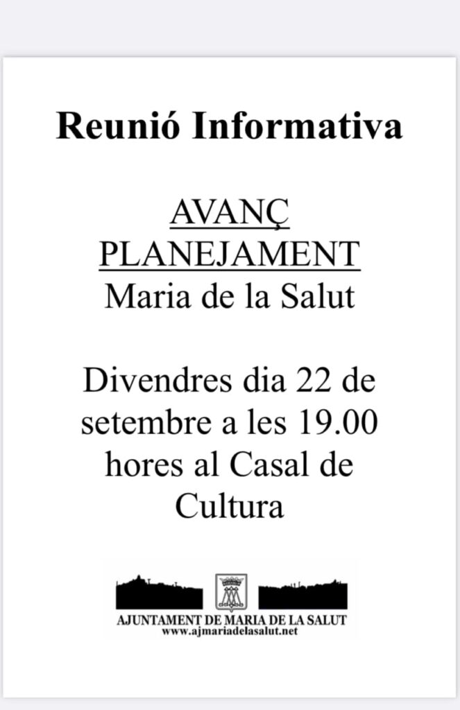 cartell reunió Maria