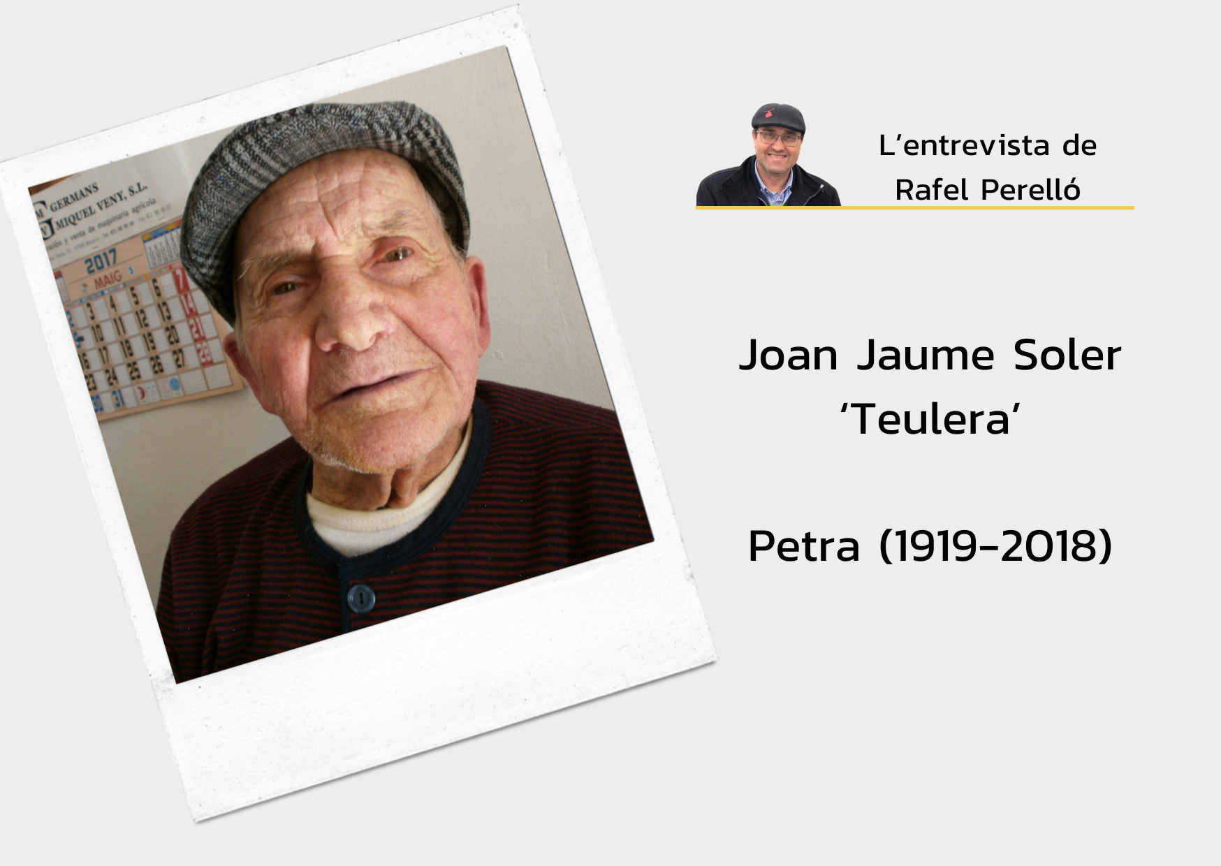 Joan Jaume Soler “Teulera”: “A l’Ebre, els rojos havien botat el riu i allò era un desvari de por, n’hi va haver de brou!”