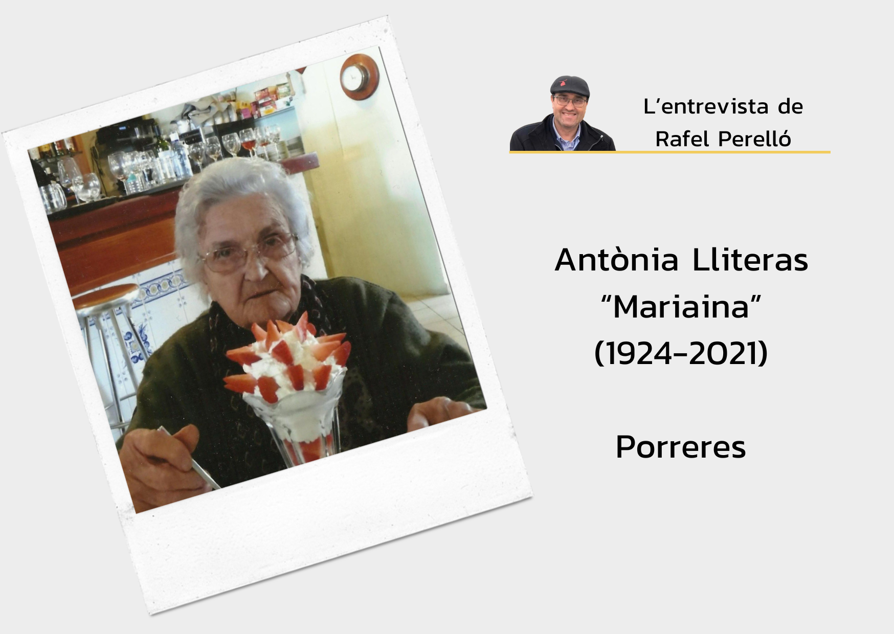 Antònia Lliteras “Mariaina”: “Les dones eren un pedaç brut i els senyors comandaven”