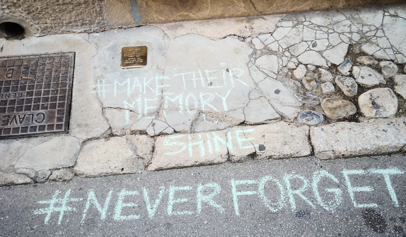 El moviment “Make Their Memory Shine” fa brillar les pedres de la memòria del Pla de Mallorca