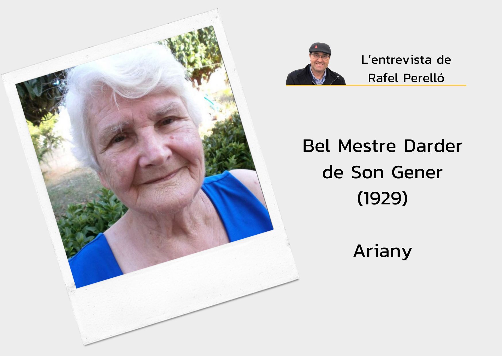 Bel Mestre: “Els jornalers anaven alerta amb els doblers i els senyors anaven en gros”