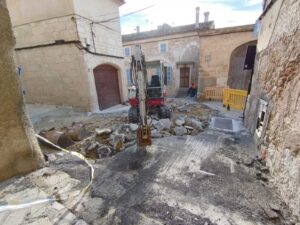 Les obres del nucli antic de Sineu treuen a la llum el passat romà i medieval