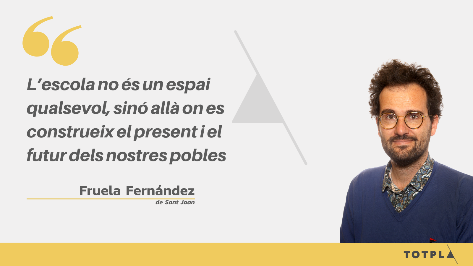 L’escola ens necessita
