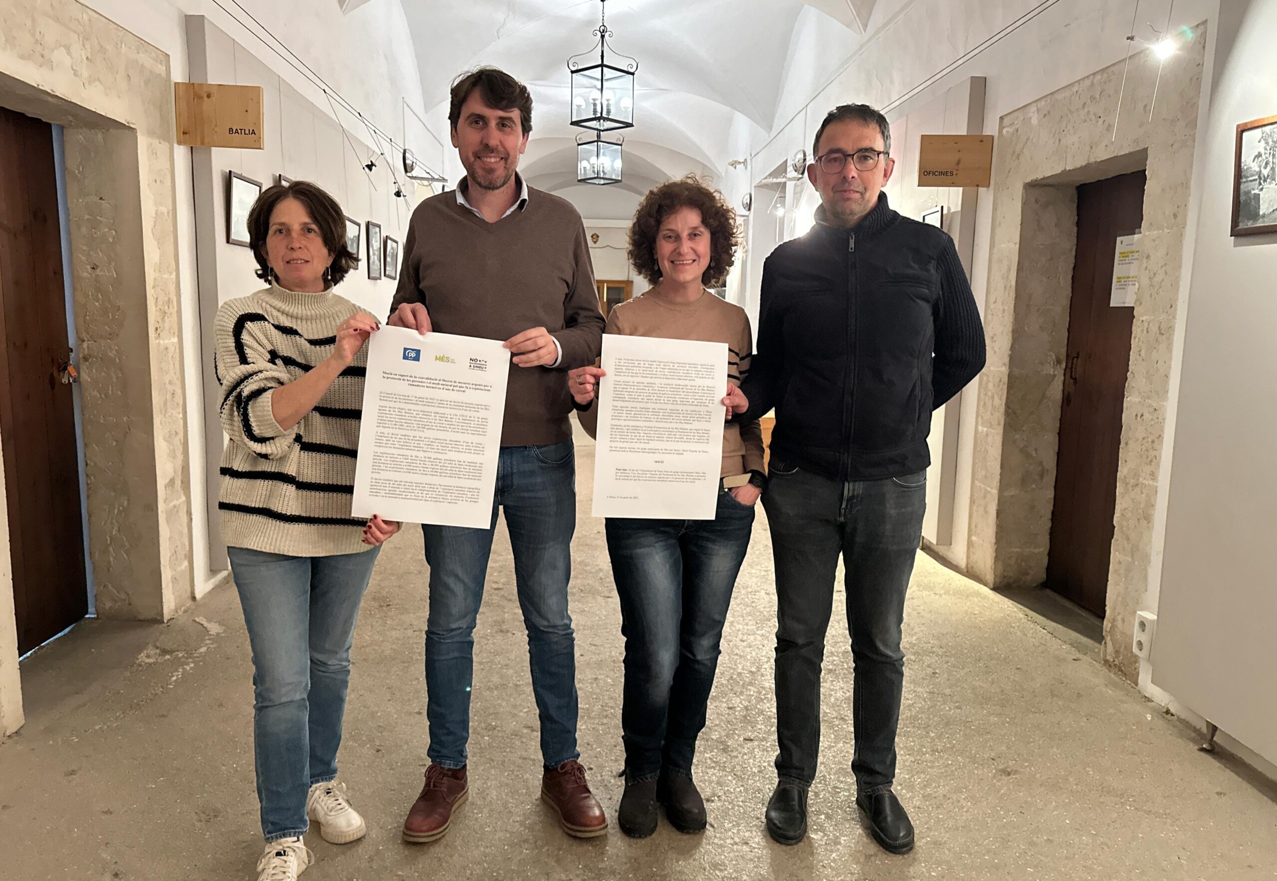 La plataforma Macrogranges NO, MÉS, i PP de Sineu demanen, a tot el Parlament, suport al decret de mesures urgents del Govern
