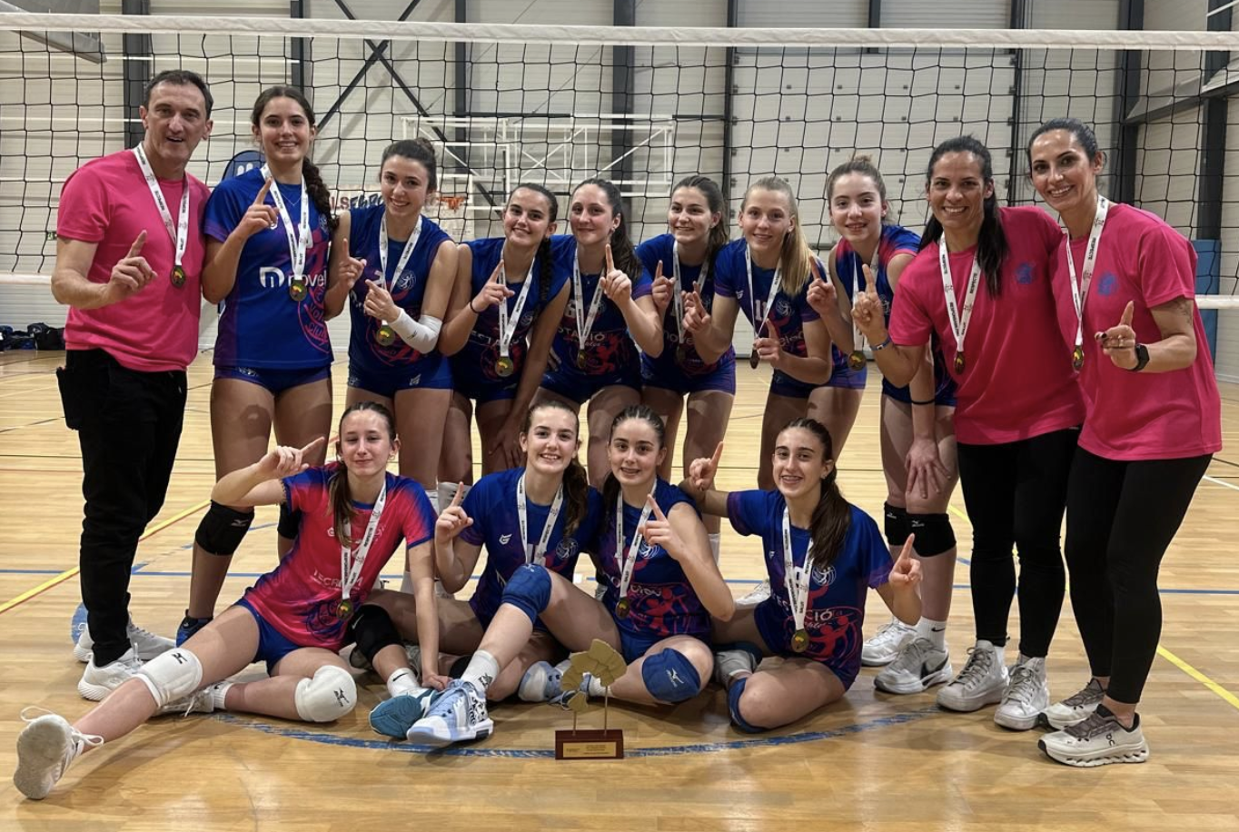 Les al·lotes de l’equip cadet de l’Algaida Vòlei Club es proclamen campiones de les Balears