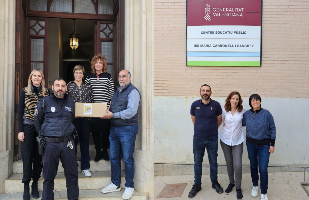 Més de 1.600 llibres i còmics van de Porreres a València per nodrir 10 centres educatius