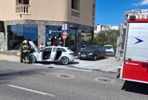 Incendi d’un cotxe i positiu en prova alcoholèmia que quintuplicà el màxim permès a Porreres
